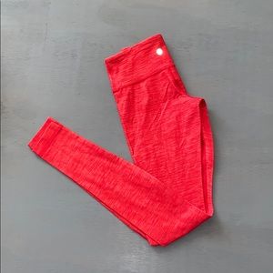 LULULEMON Long pants size 2 bright coral/red